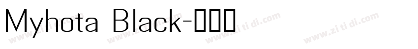 Myhota Black字体转换